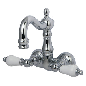 Vintage Two-Handle 2-Hole Tub Wall Mount Clawfoot Tub Faucet