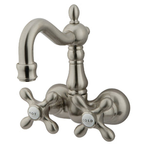 Vintage Two-Handle 2-Hole Tub Wall Mount Clawfoot Tub Faucet