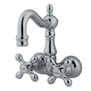 Vintage Two-Handle 2-Hole Tub Wall Mount Clawfoot Tub Faucet