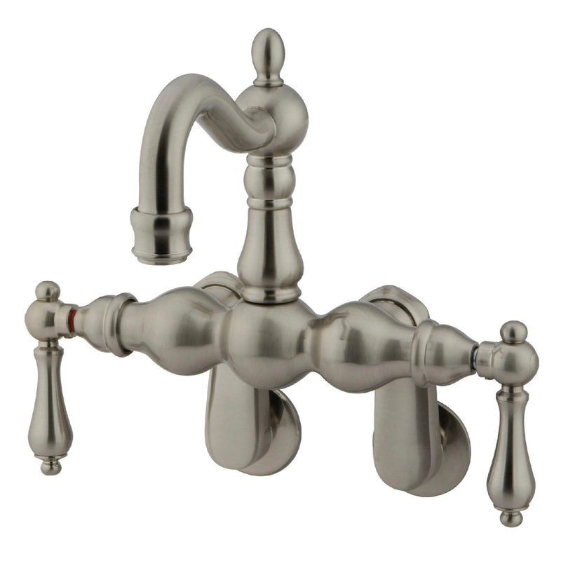 Vintage Two-Handle 2-Hole Tub Wall Mount Clawfoot Tub Faucet