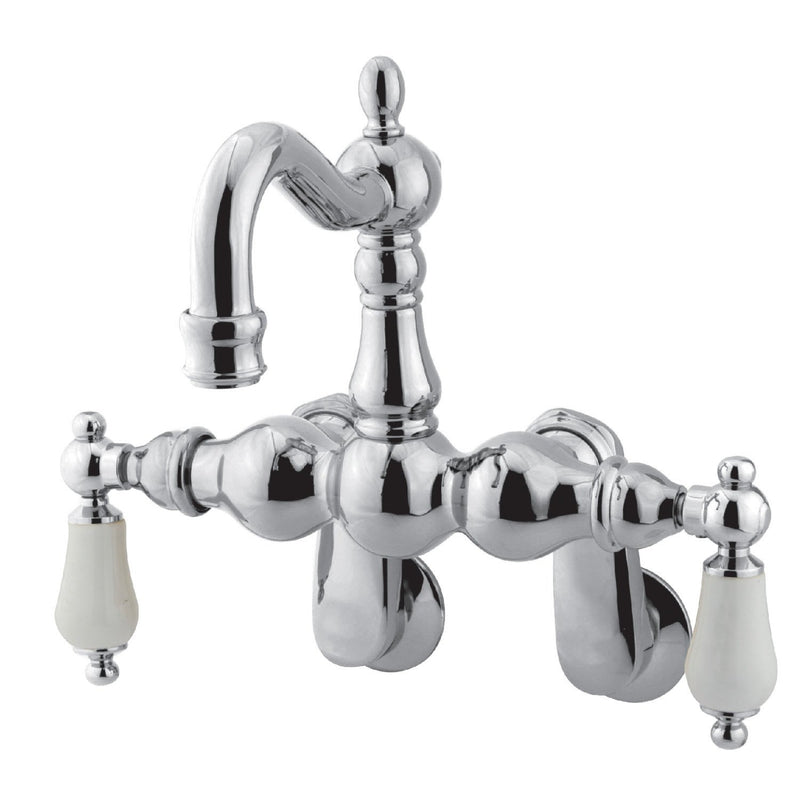 Vintage Two-Handle 2-Hole Tub Wall Mount Clawfoot Tub Faucet