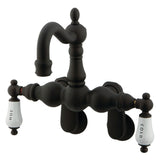 Vintage Two-Handle 2-Hole Tub Wall Mount Clawfoot Tub Faucet