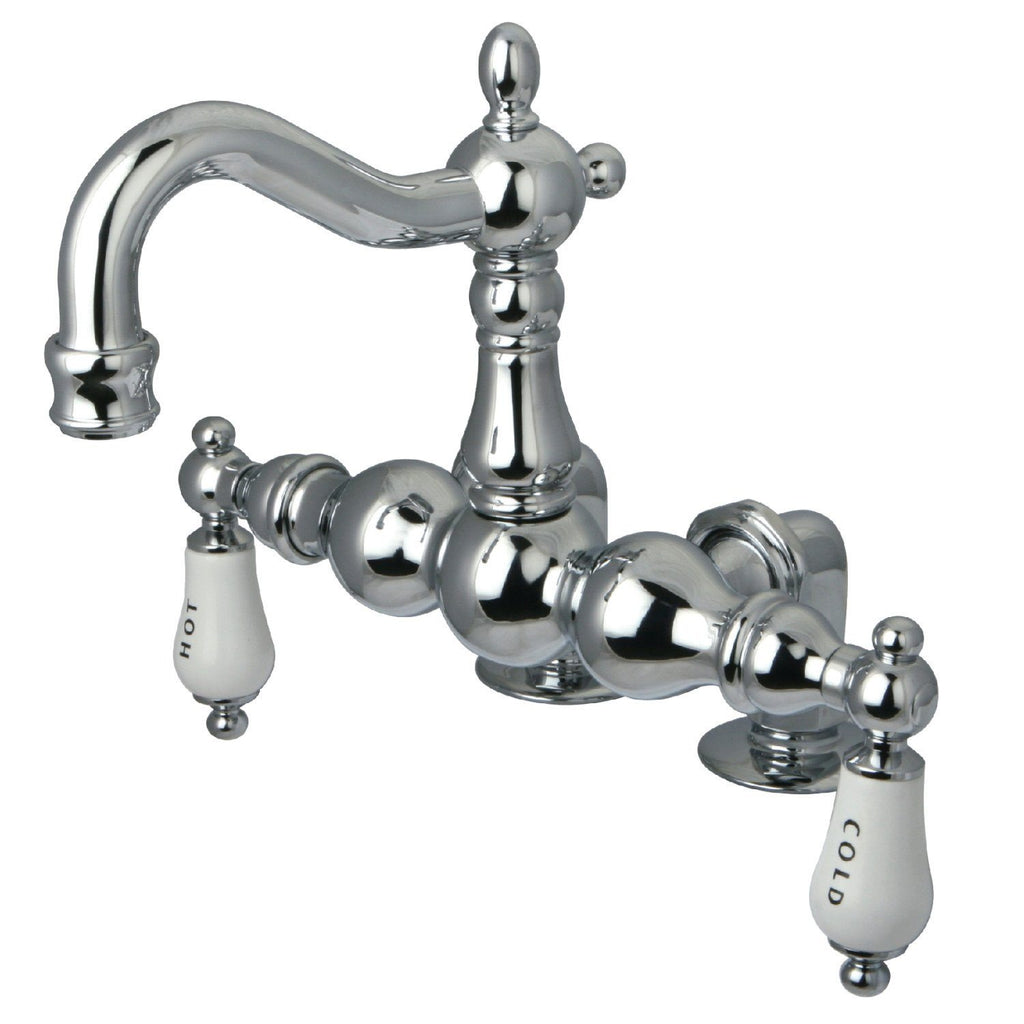 Vintage Two-Handle 2-Hole Deck Mount Clawfoot Tub Faucet