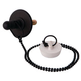 Vintage Rubber Stopper Chain and Attachment