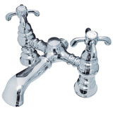 Vintage Two-Handle 2-Hole Deck Mount Clawfoot Tub Faucet