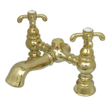 Vintage Two-Handle 2-Hole Deck Mount Clawfoot Tub Faucet