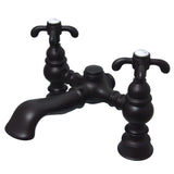 Vintage Two-Handle 2-Hole Deck Mount Clawfoot Tub Faucet