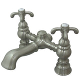 Vintage Two-Handle 2-Hole Deck Mount Clawfoot Tub Faucet