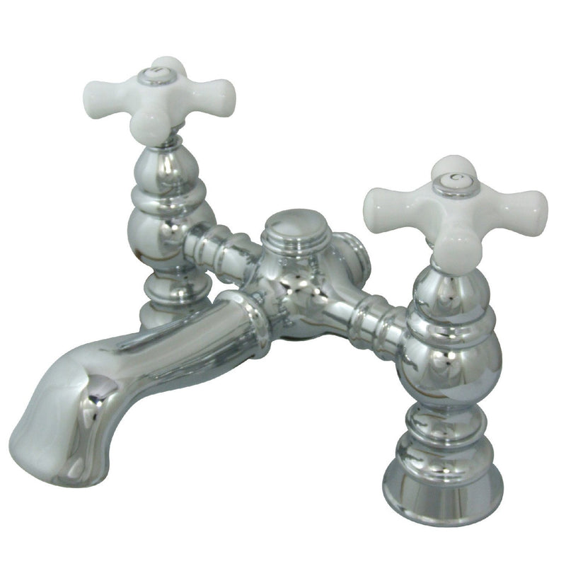 Vintage Two-Handle 2-Hole Deck-Mount Clawfoot Tub Faucet