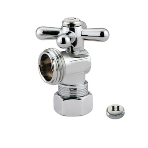 Vintage 5/8-Inch O.D. Comp x 3/4-Inch Hose Thread Quarter-Turn Angle Shut-Off Valve