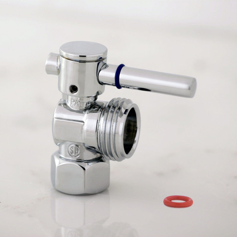 Fauceture 1/2-Inch FIP x 3/4-Inch Hose Thread Quarter-Turn Angle Shut-Off Valve, for Washing Machine