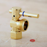 Fauceture 1/2-Inch FIP x 3/4-Inch Hose Thread Quarter-Turn Angle Shut-Off Valve, for Washing Machine