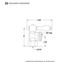 Vintage 1/2-Inch FIP x 3/4-Inch Hose Thread Quarter-Turn Angle Shut-Off Valve, for Washing Machine