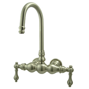 Vintage Two-Handle 2-Hole Tub Wall Mount Clawfoot Tub Faucet