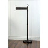 Vintage 40-Inch Freestanding Pedestal 3-Tier Towel Rack
