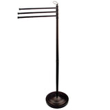 Vintage 40-Inch Freestanding Pedestal 3-Tier Towel Rack