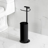 Continental Freestanding Toilet Paper Holder with Roll Storage and Phone Stand