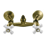 Vintage Wall-Mount Tub Filler Faucet with Riser Adapter