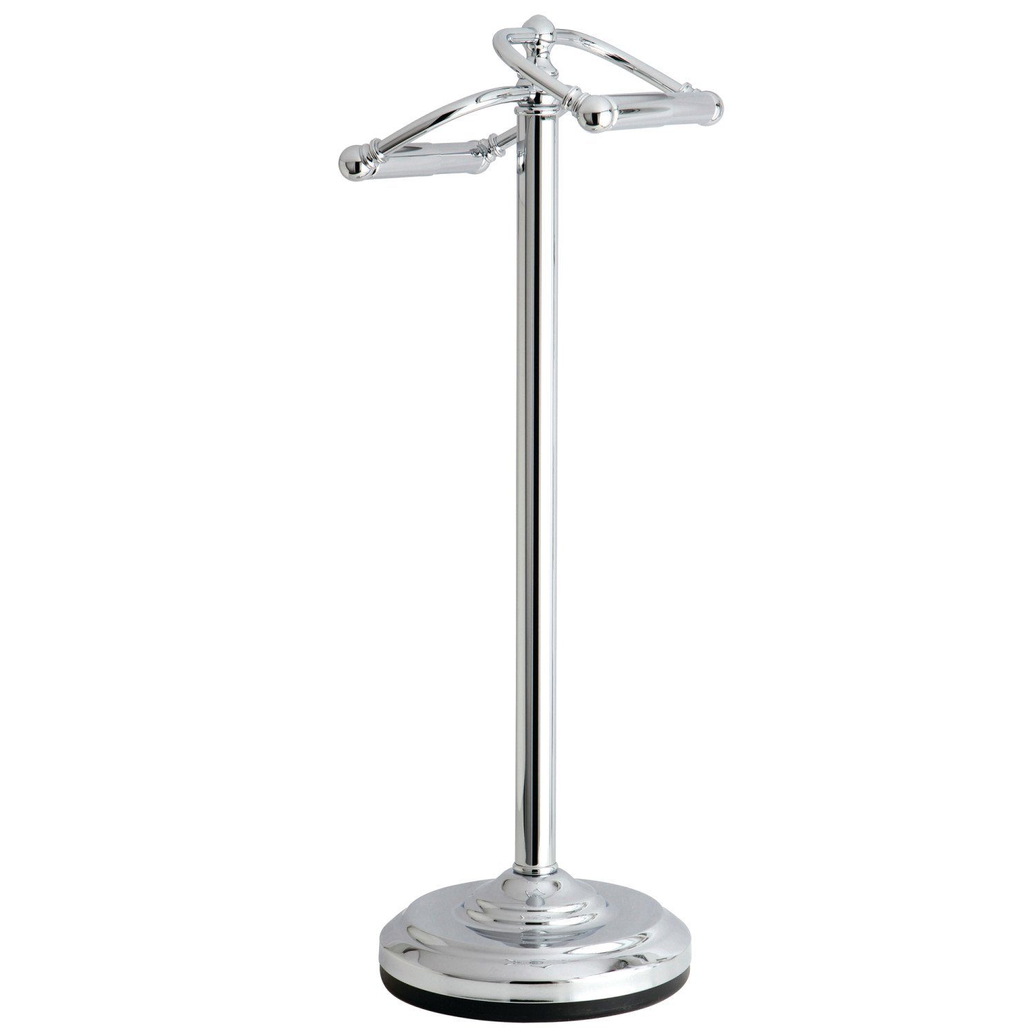 Acrylic and Polished Nickel Free Standing Toilet Paper Holder + Reviews