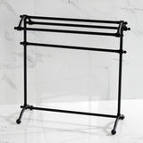 Vintage 30-Inch Freestanding Pedestal 4-Tier Towel Rack