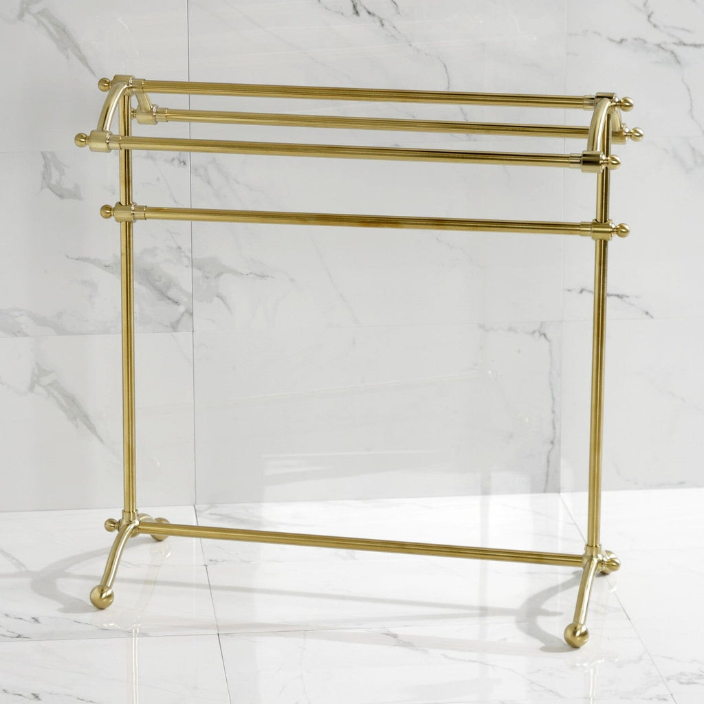 Vintage Freestanding Towel Rack –