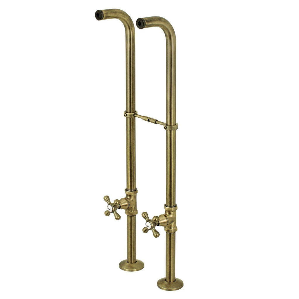 Kingston Freestanding Supply Line with Stop Valve and Handle