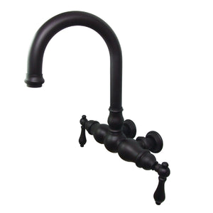 Vintage Two-Handle 2-Hole Tub Wall Mount Clawfoot Tub Faucet