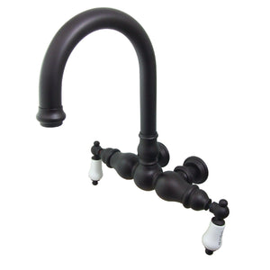 Vintage Two-Handle 2-Hole Tub Wall Mount Clawfoot Tub Faucet