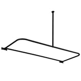 Vintage 61-Inch D-Shaped Shower Curtain Rod