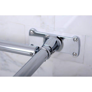 Vintage 61-Inch D-Shaped Shower Curtain Rod