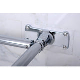 Vintage 61-Inch D-Shaped Shower Curtain Rod