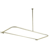 Vintage 61-Inch D-Shaped Shower Curtain Rod