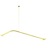 Vintage 63-Inch L-Shaped Shower Curtain Rod