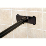 Vintage 63-Inch L-Shaped Shower Curtain Rod