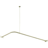 Vintage 63-Inch L-Shaped Shower Curtain Rod