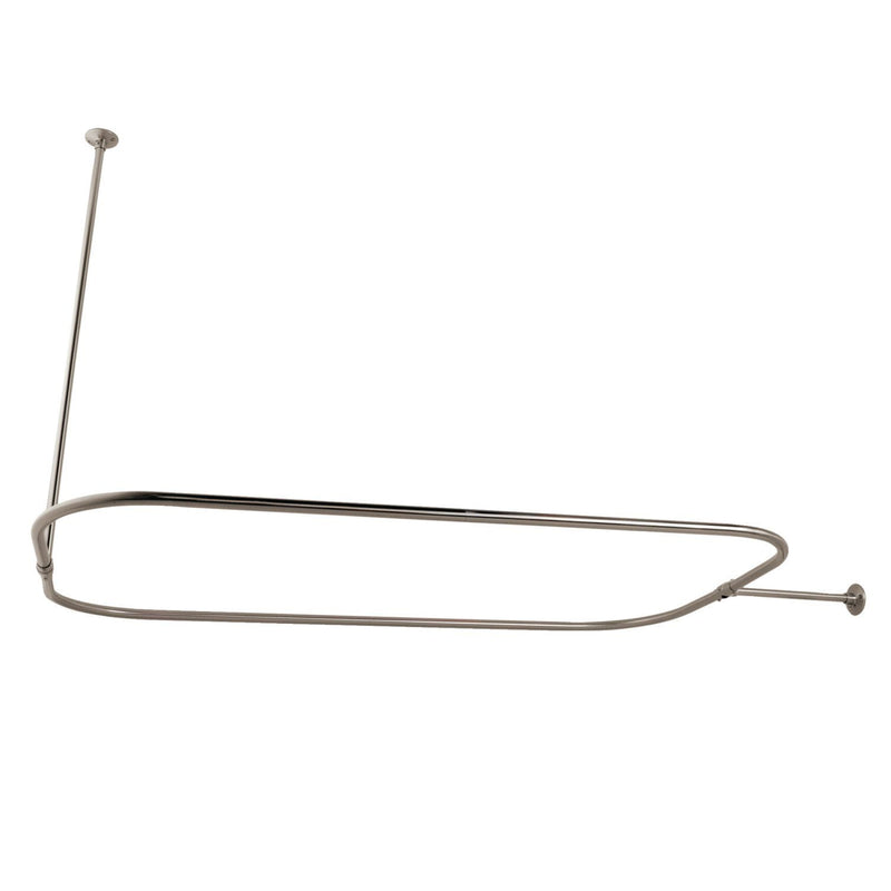 Vintage 44.5-Inch Rectangular Shower Curtain Rod, 18 Gauge