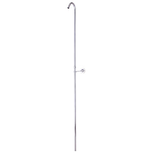 Vintage 62-Inch Shower Riser with Wall Support