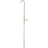 Vintage 62-Inch Shower Riser with Wall Support