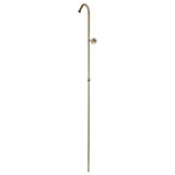 Vintage 62-Inch Shower Riser with Wall Support