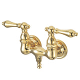 Vintage Two-Handle 2-Hole Tub Wall Mount Clawfoot Tub Faucet