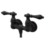 Vintage Two-Handle 2-Hole Tub Wall Mount Clawfoot Tub Faucet