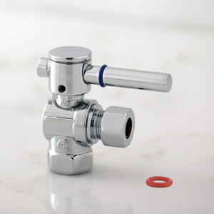 Concord 3/8-Inch FIP x 3/8-Inch O.D. Comp Quarter-Turn Angle Shut-Off Valve