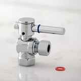Concord 3/8-Inch FIP x 3/8-Inch O.D. Comp Quarter-Turn Angle Shut-Off Valve