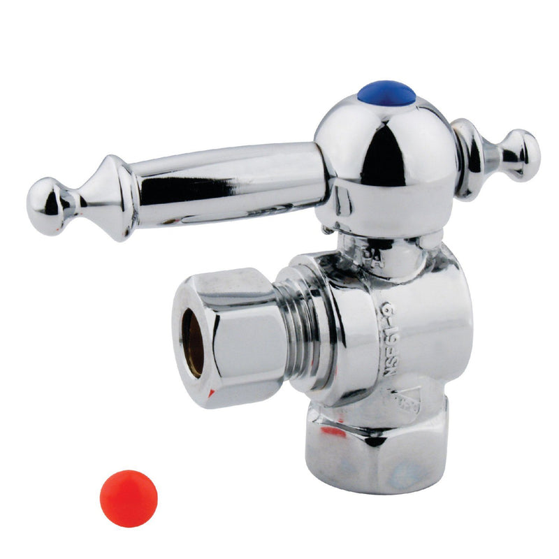 Vintage 3/8-Inch FIP x 3/8-Inch O.D. Comp Quarter-Turn Angle Shut-Off Valve