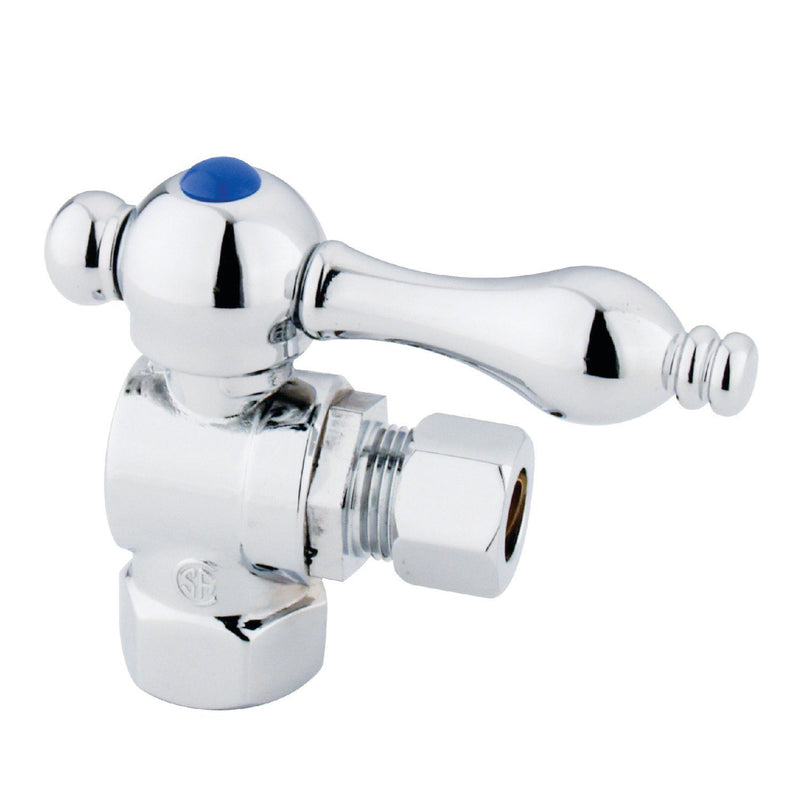 Vintage 3/8-Inch FIP x 3/8-Inch O.D. Comp Quarter-Turn Angle Shut-Off Valve