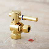 Concord 3/8-Inch FIP x 3/8-Inch O.D. Comp Quarter-Turn Angle Shut-Off Valve