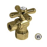 Vintage 3/8-Inch FIP x 3/8-Inch O.D. Comp Quarter-Turn Angle Shut-Off Valve
