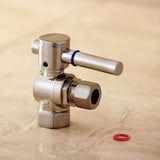 Concord 3/8-Inch FIP x 3/8-Inch O.D. Comp Quarter-Turn Angle Shut-Off Valve