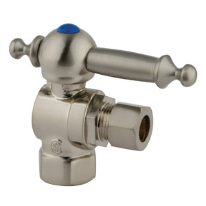 Vintage 3/8-Inch FIP x 3/8-Inch O.D. Comp Quarter-Turn Angle Shut-Off Valve