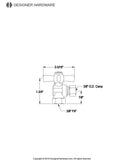 Millennium 3/8-Inch IPS x 3/8-Inch OD Compression Quarter-Turn Angle Stop Valve